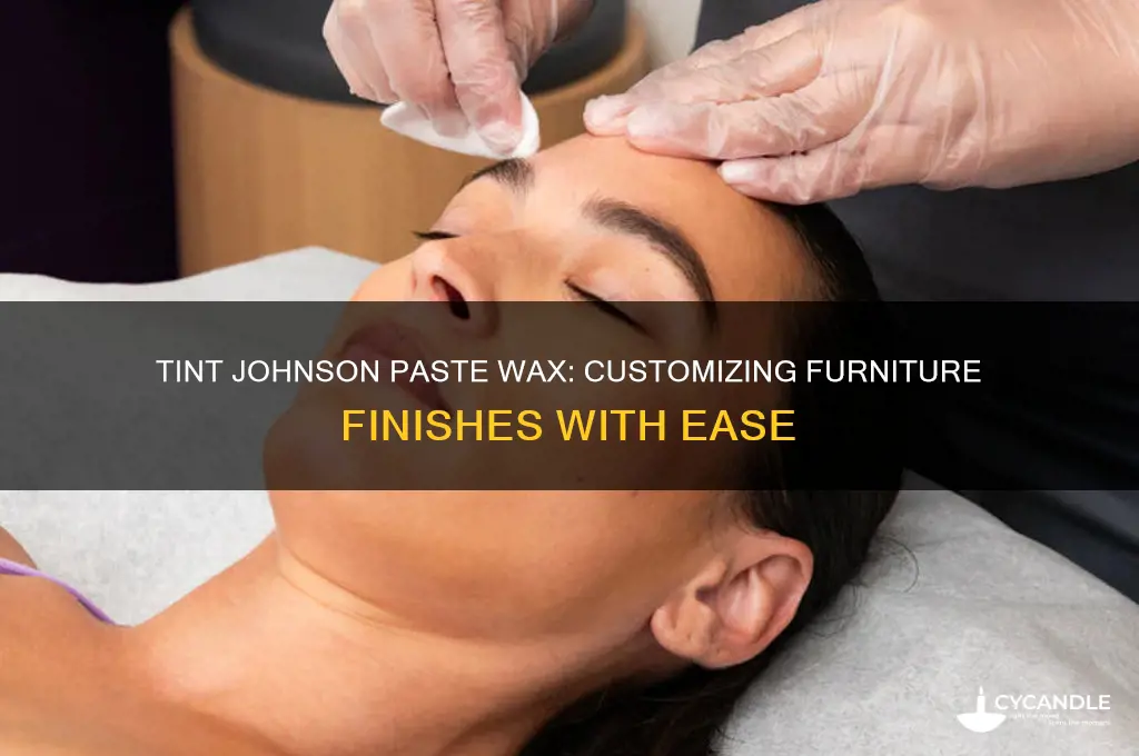 can i tint johnson paste wax for furniture