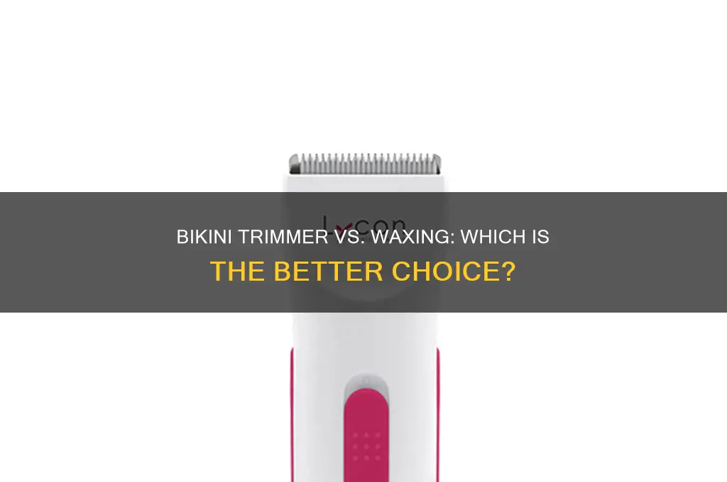 can i use a bikini trimmer instead of getting waxed