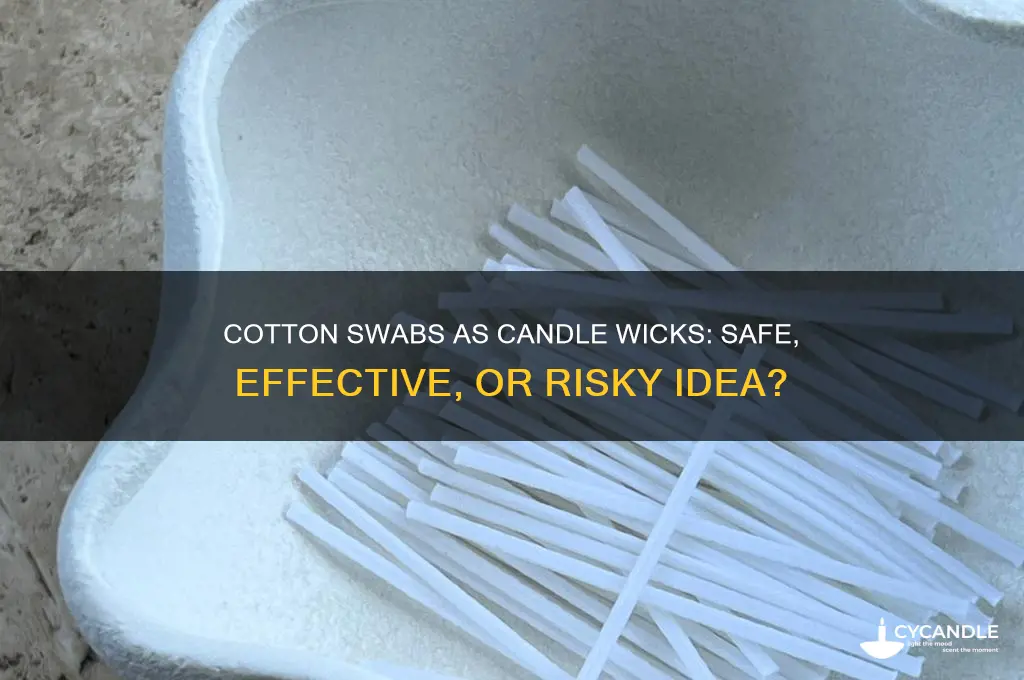 can i use a cotton swab as a candle wick