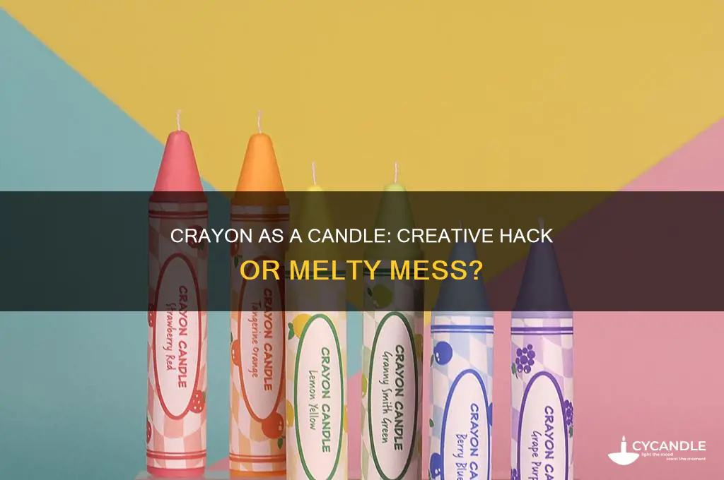 can i use a crayon as a candle