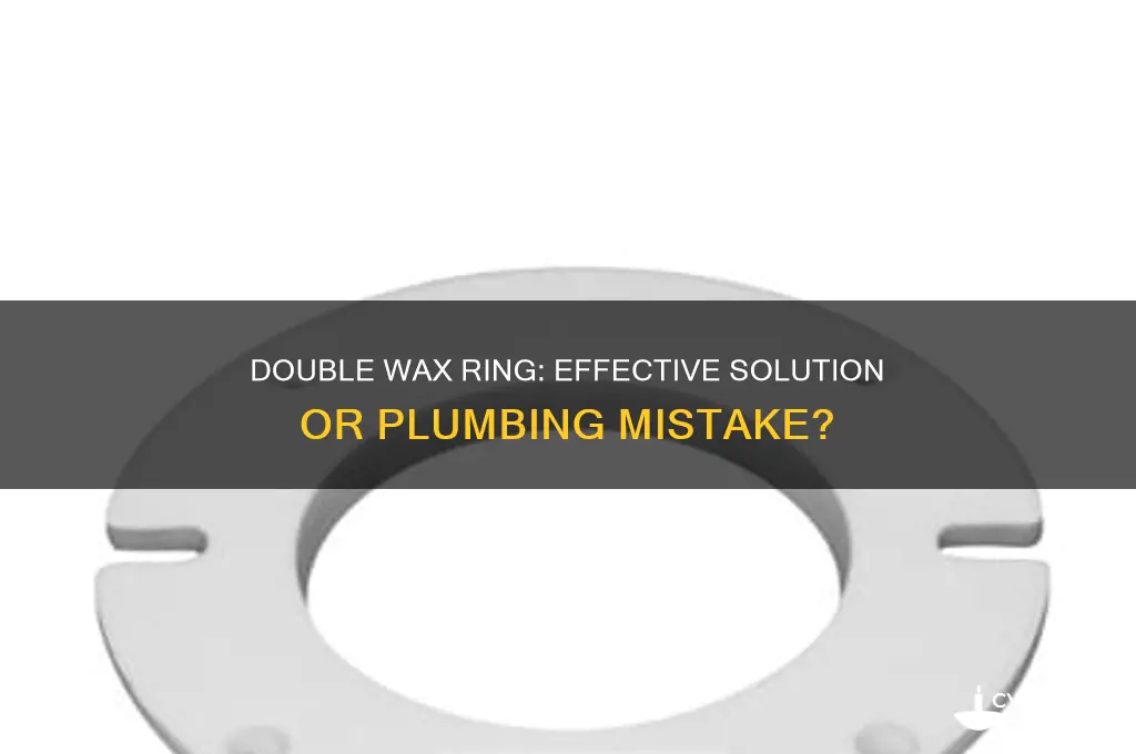 can i use a double wax ring