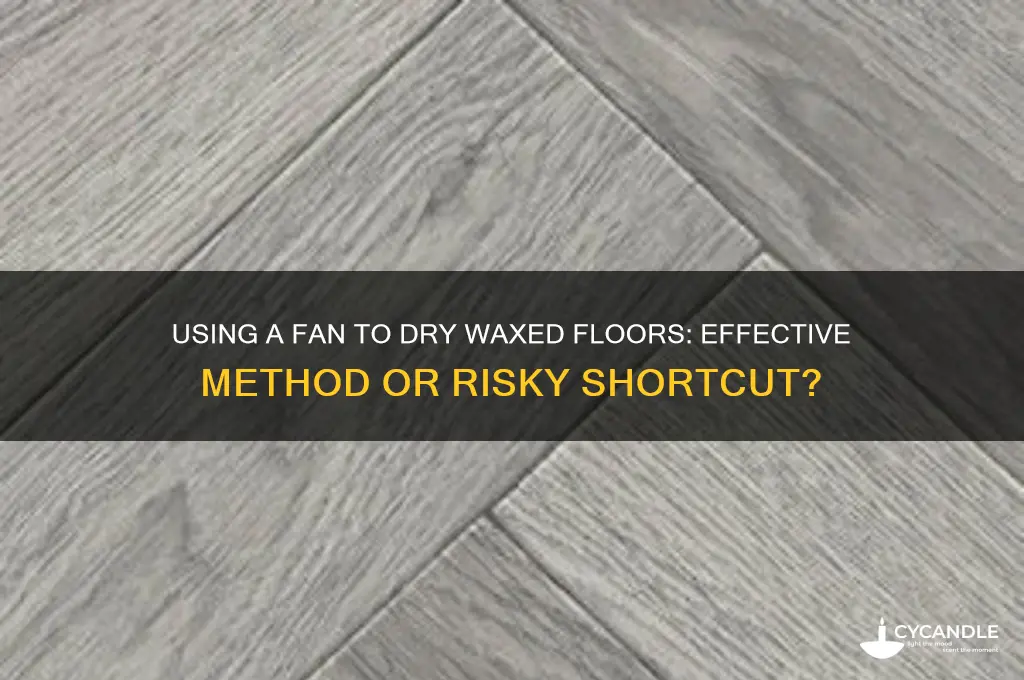 can i use a fan to dry a waxed fll