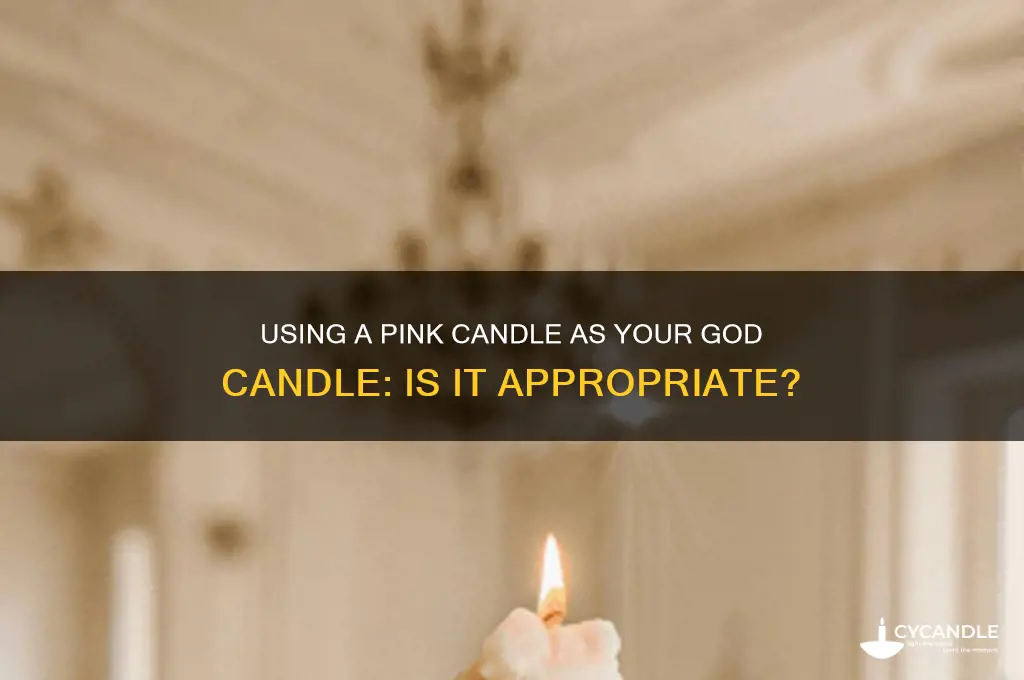 can i use a pink candle for my god candle