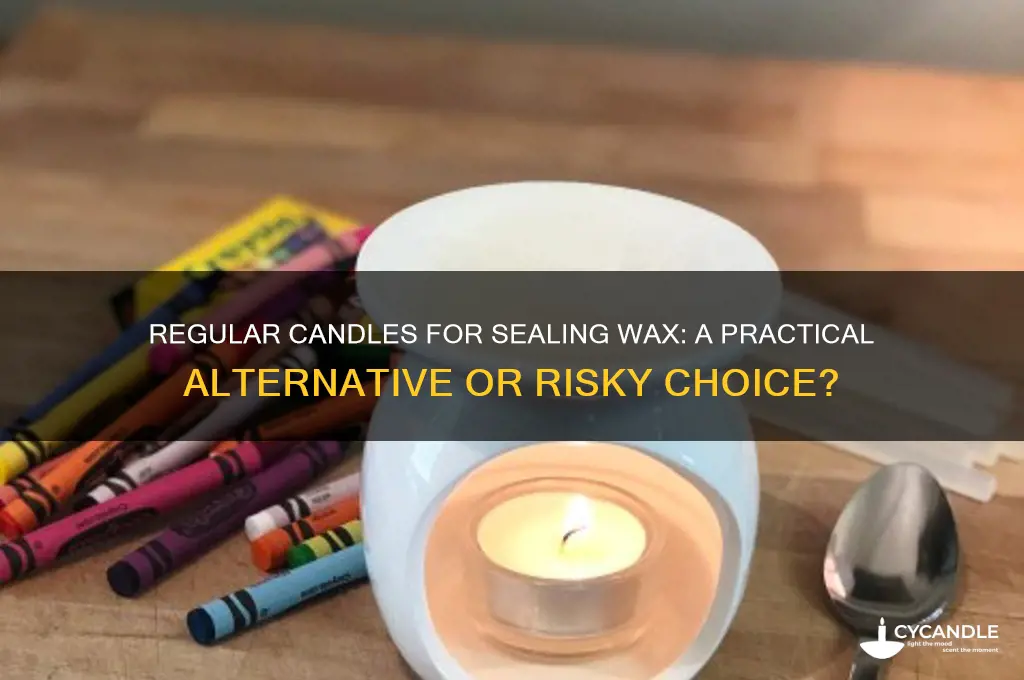 can i use a regular candle for sealing wax