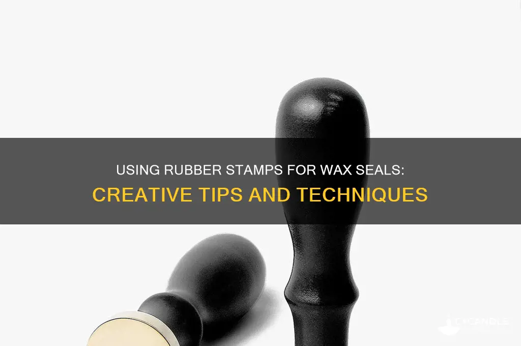 can i use a rubber stamp for wax seal