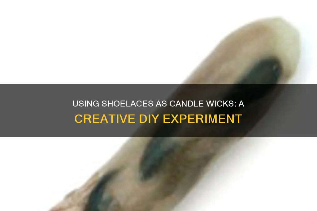 can i use a shoelace as a candle wick