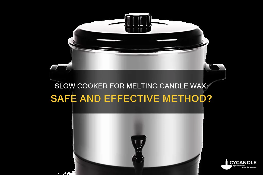 can i use a slow cooker to melt candle wax