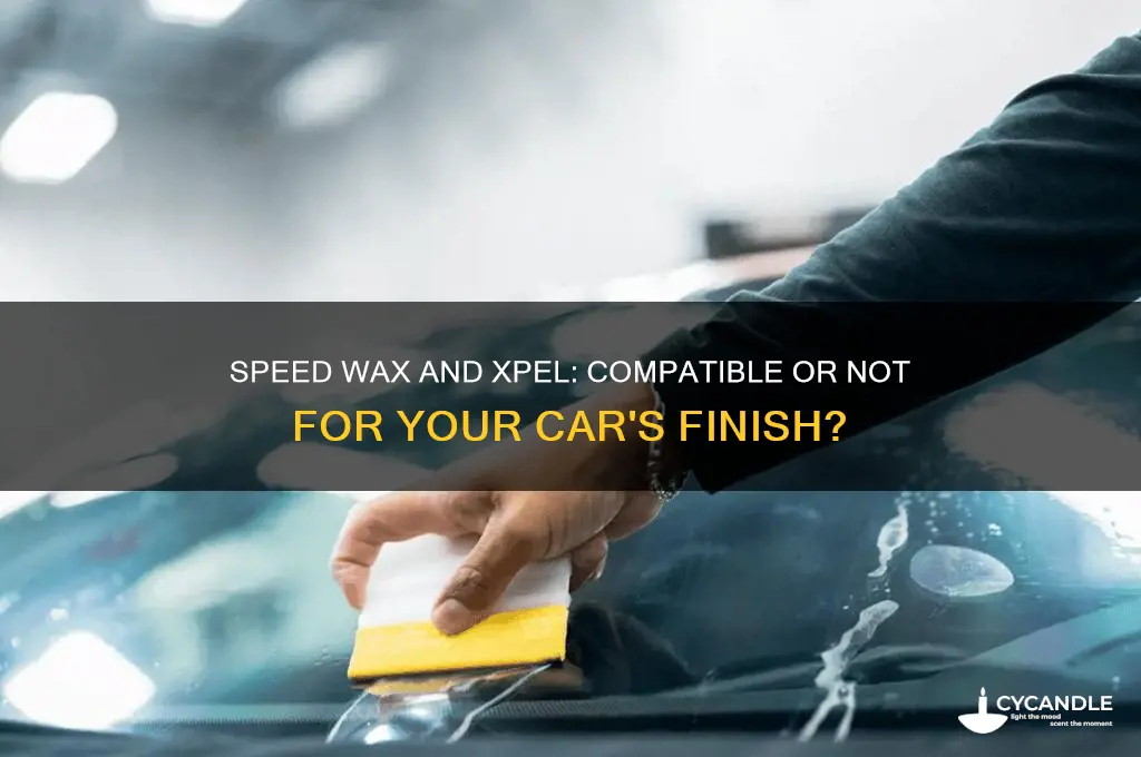 can i use a speed wax with xpel treatment