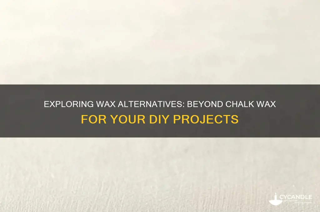 can i use another kind of wax besides chalk wax