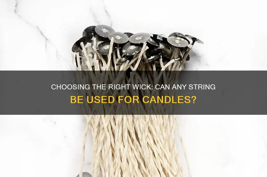 can i use any string for candle wick