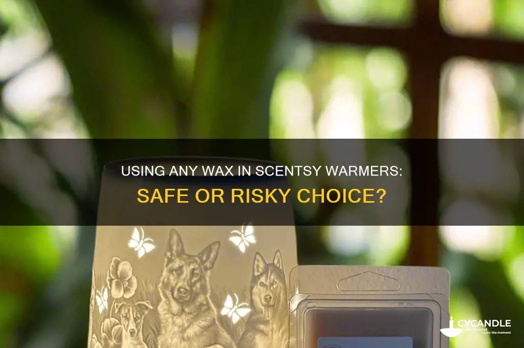 can i use any wax in my scentsy warmer