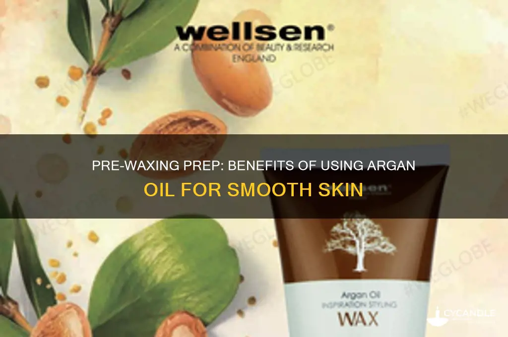 can i use argan oil for pre waxing
