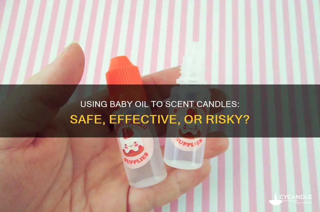 can i use baby oil to scent a candle