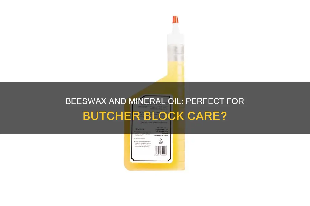 can i use beeswax and mineral oil on butcherblack