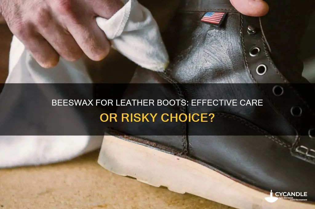 can i use beeswax on leather boots