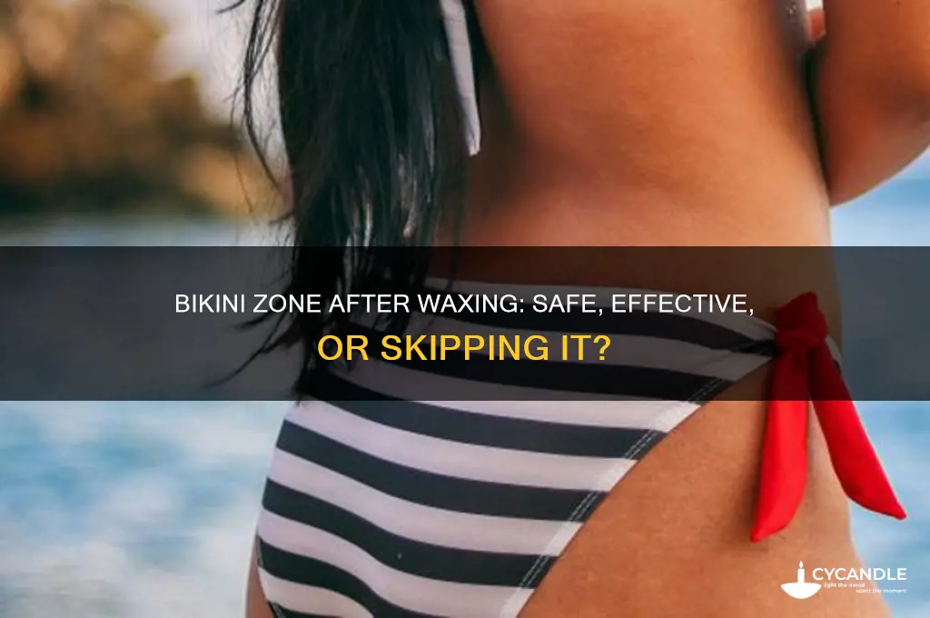 can i use bikini zone after waxing