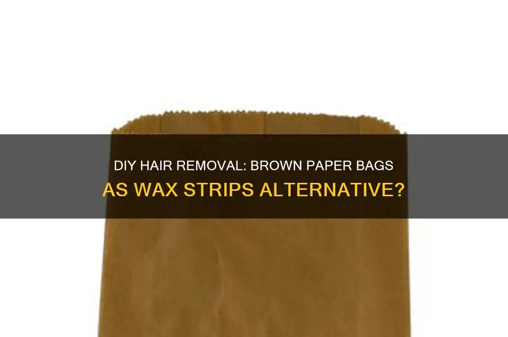 can i use brown paper bags as wax strips