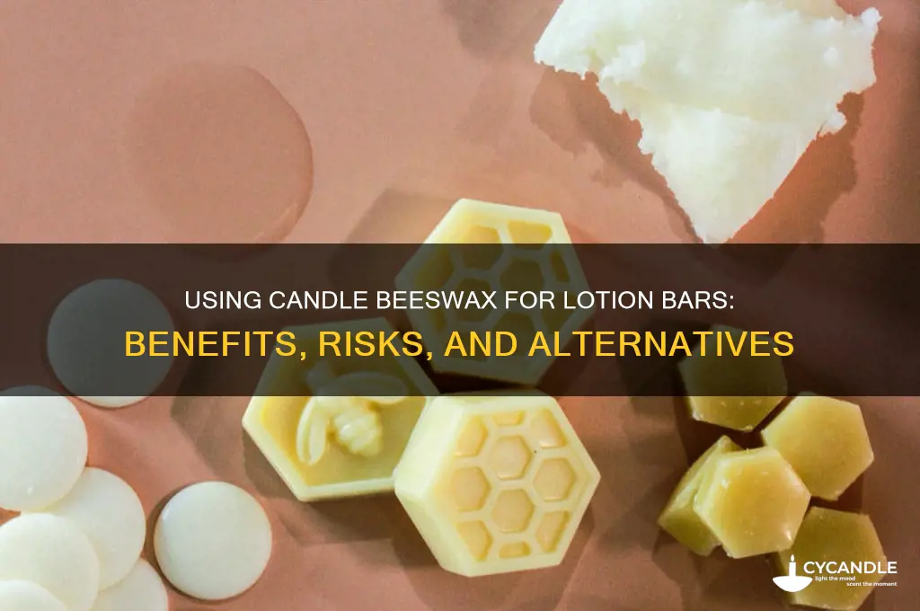 can i use candle beeswax for lotion bars