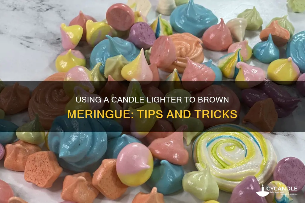 can i use candle lighter to brown meringue
