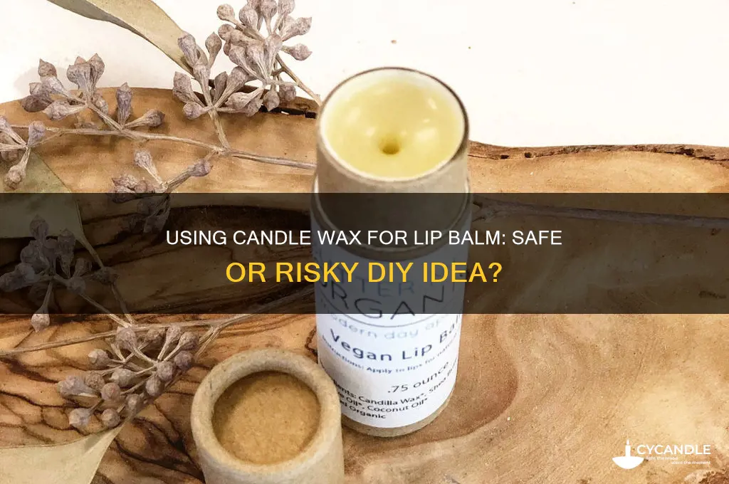 can i use candle wax for lip balm