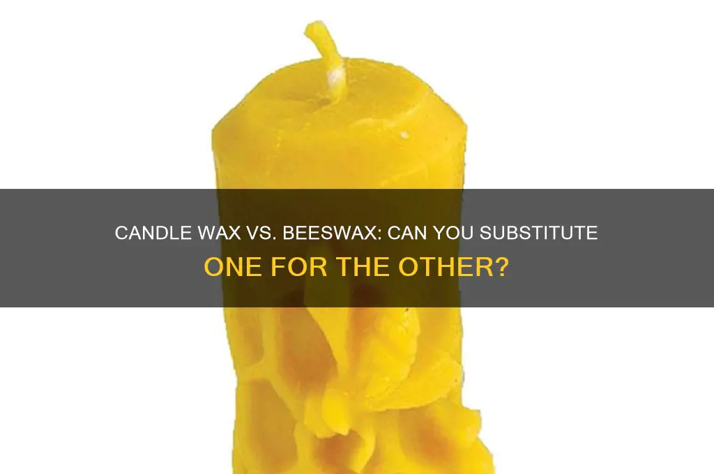 can i use candle wax instead of beeswax