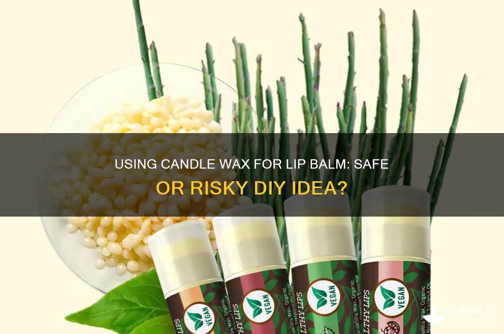 can i use candle wax to make lip balm