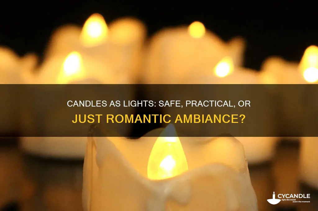 can i use candles as lights