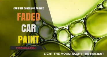 Revive Faded Car Paint: Canola Oil as Wax Alternative?