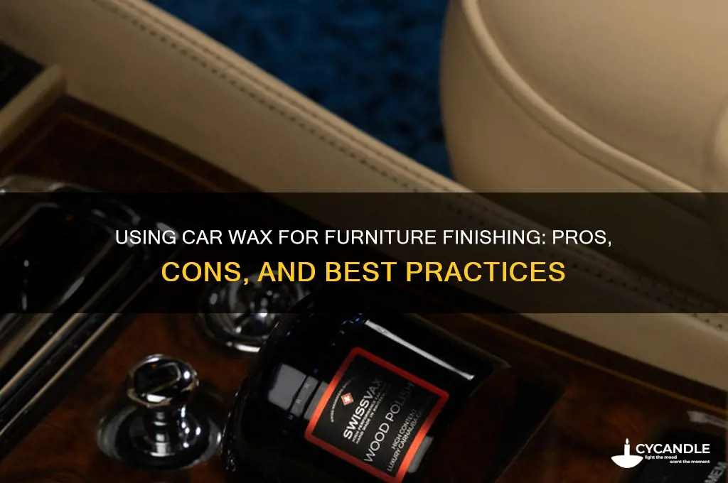 can i use car wax to finish furnish