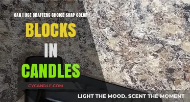 Using Crafter's Choice Soap Color Blocks in Candle Making: Tips and Tricks