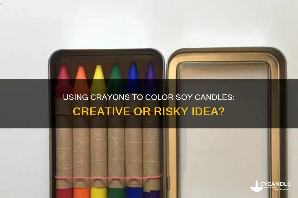 can i use crayons to color soy candles