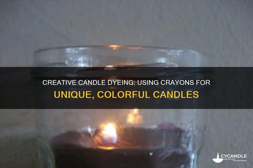can i use crayons to dye candles