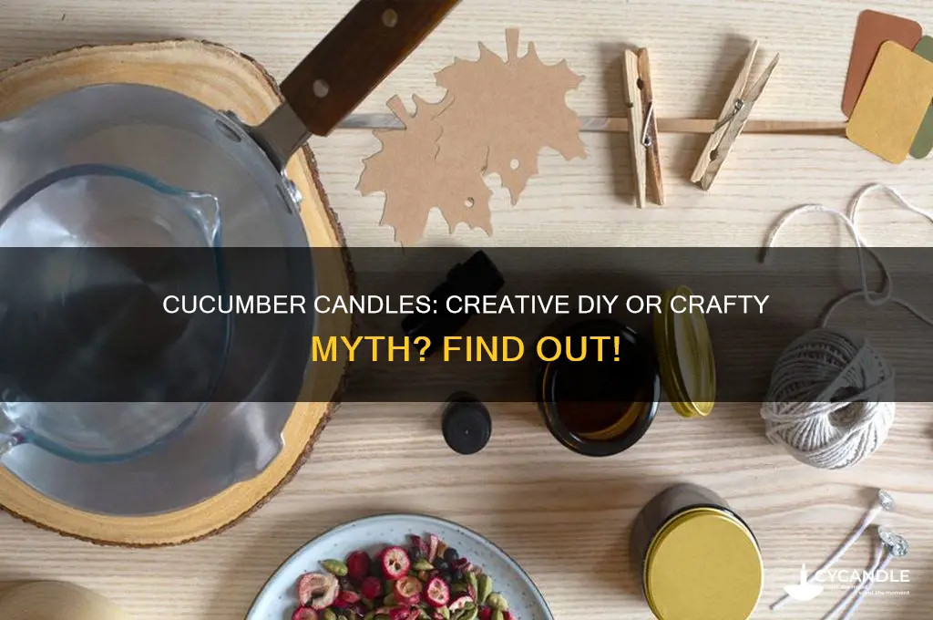 can i use cucumbers to make candles