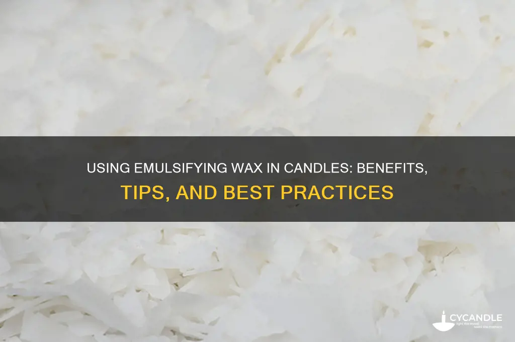 can i use emulsifying wax in candkes