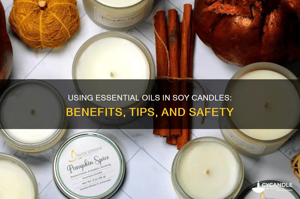 can i use essential oils to make soy candles