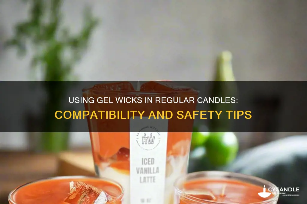 can i use gel wicks in a regular candle