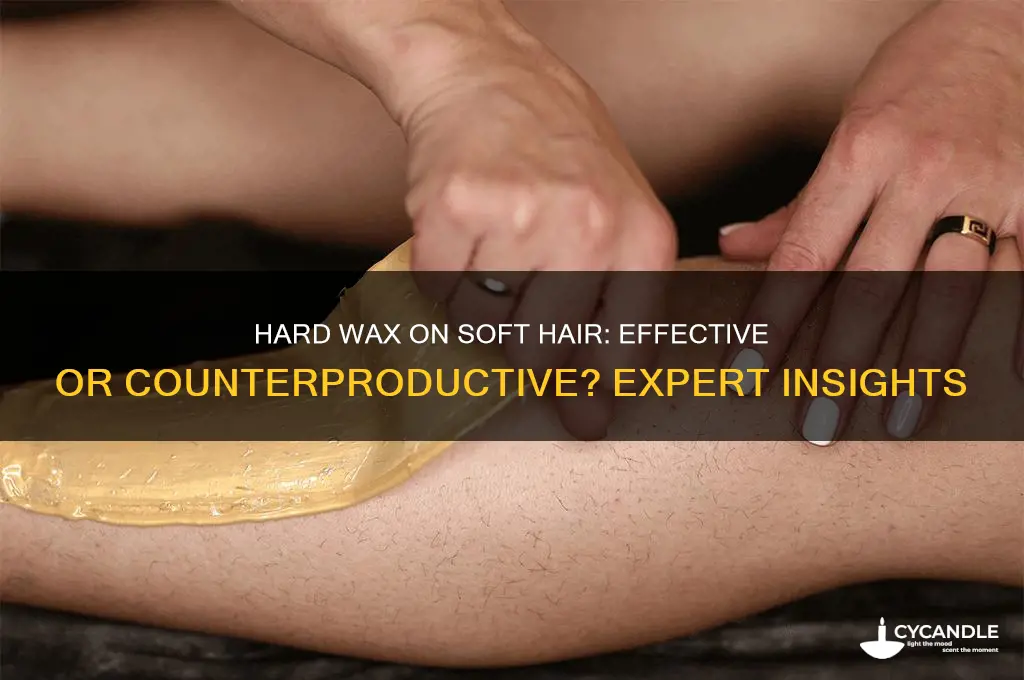 can i use hard wax on soft hairs