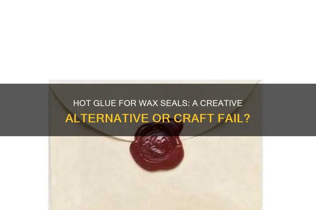 can i use hot glue fir a wax seal