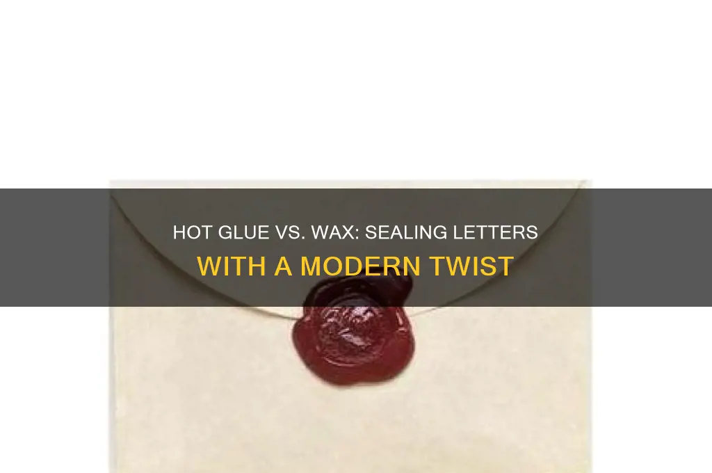 can i use hot glue instead of wax for letters