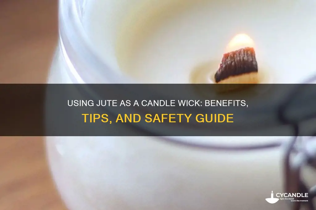 can i use jute as a candle wick