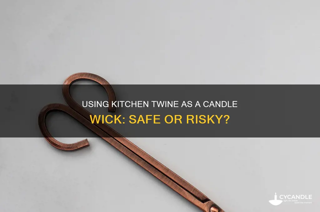 can i use kitchen twine as a candle wick