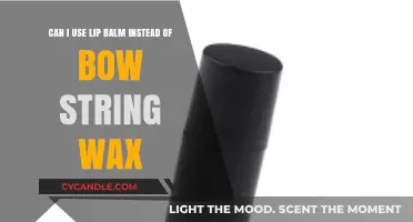 Lip Balm as Bow String Wax: A Viable Alternative or Not?