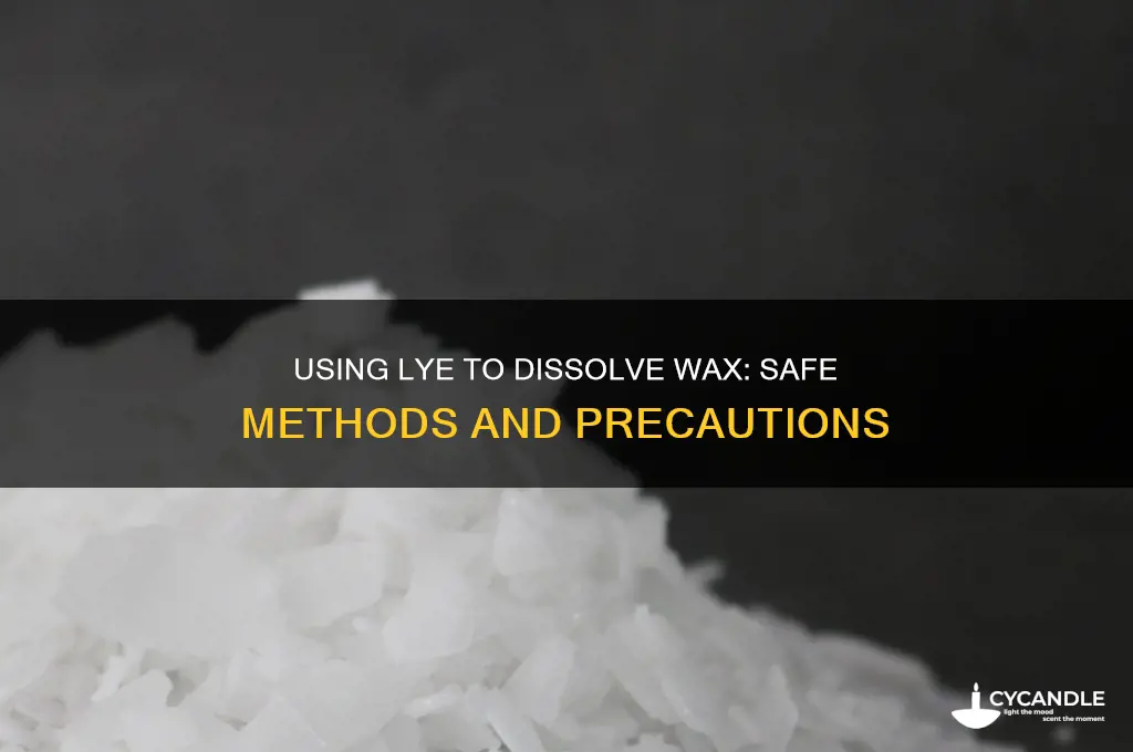 can i use lye to break down wax