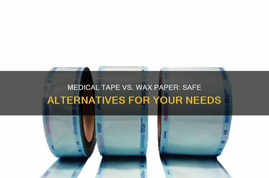 can i use medical tape instead of wax paper