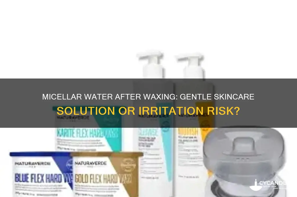 can i use micellar water after waxing