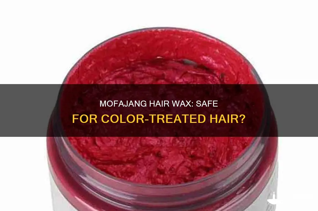 can i use mofajang hair wax on color treated hair