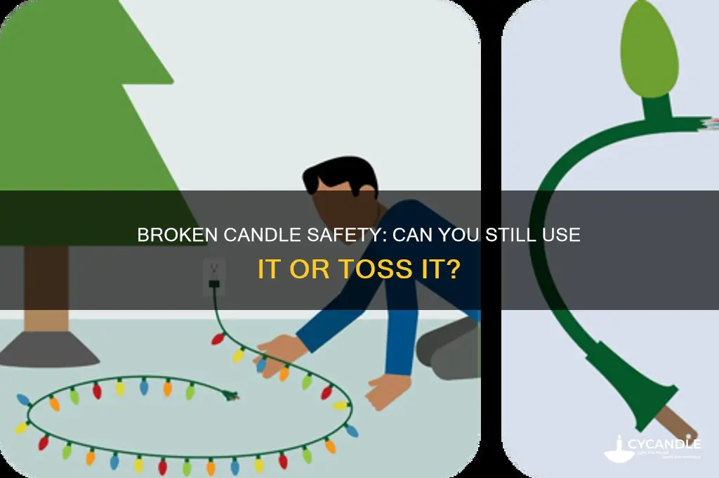 can i use my candle even though it broke