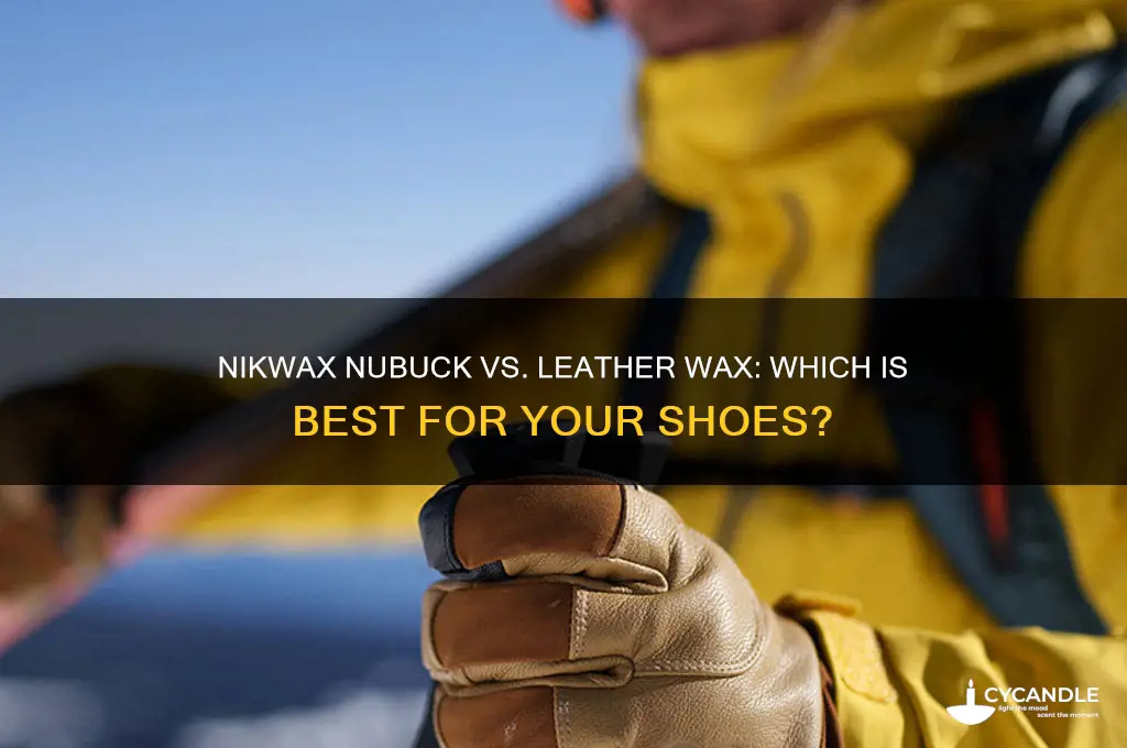 can i use nikwax nubuck prefer over leather wax