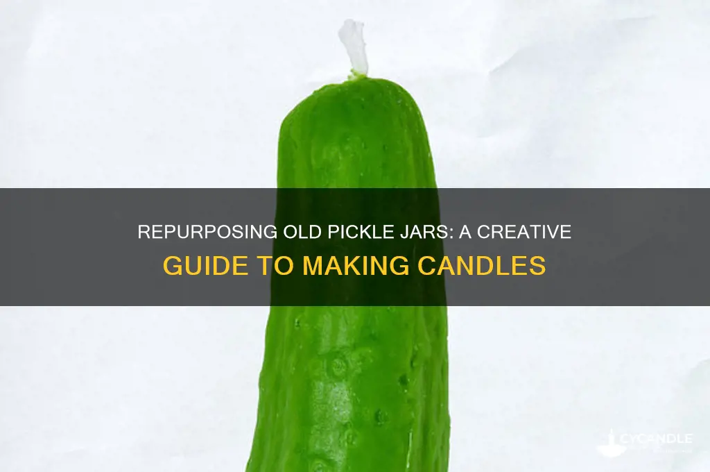 can i use old pickle jars for candles