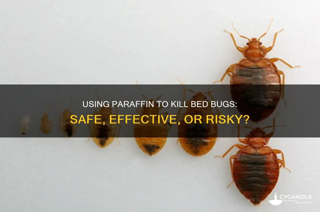 can i use paraffin to kill bed bugs